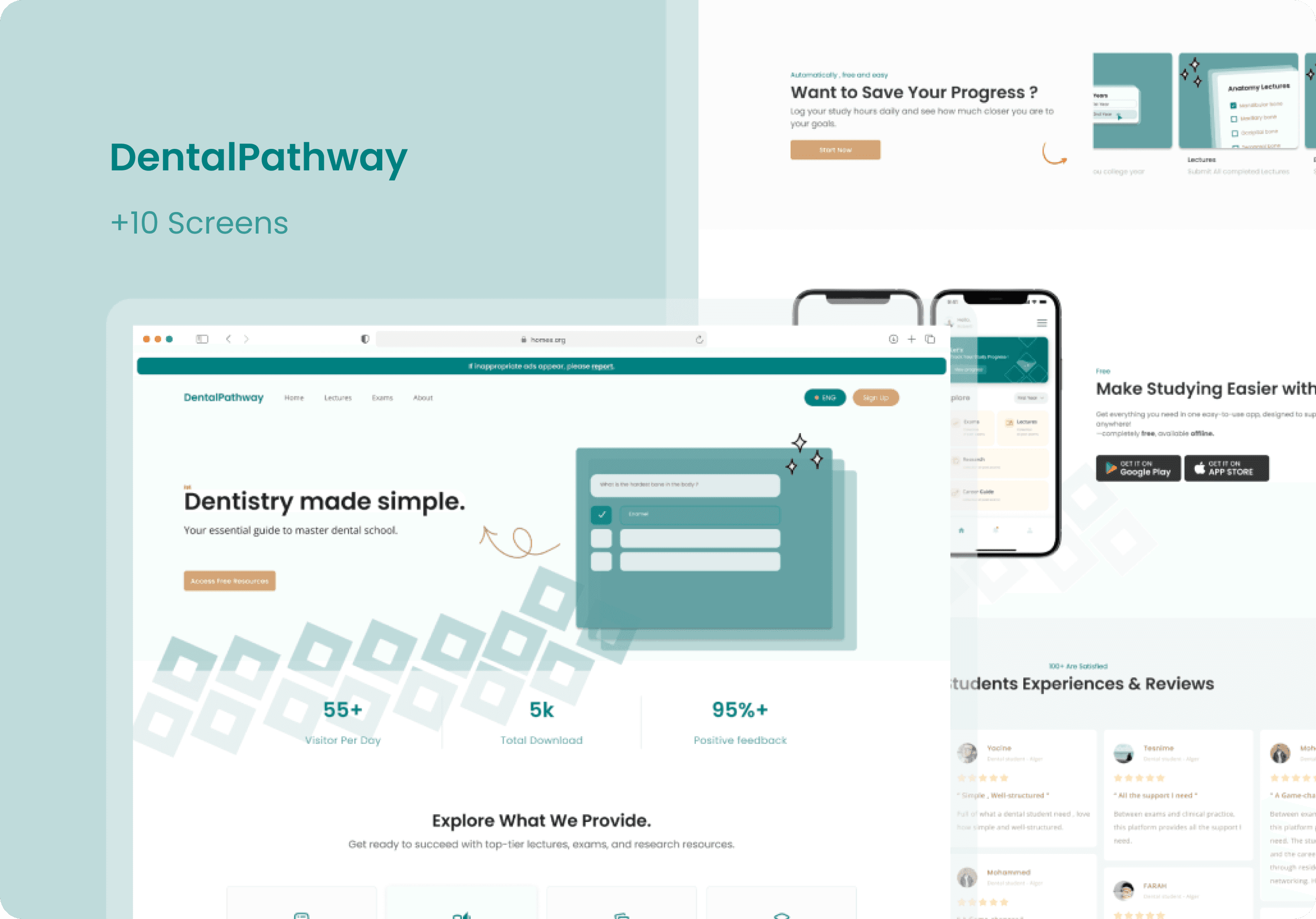 Space for structured, self-paced dental learning and exam prep.
